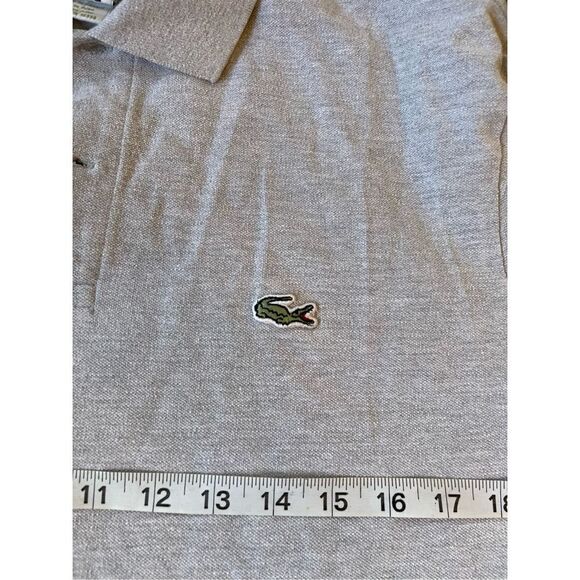 Lacoste mens size large grey polo preppy causal - Picture 4 of 5